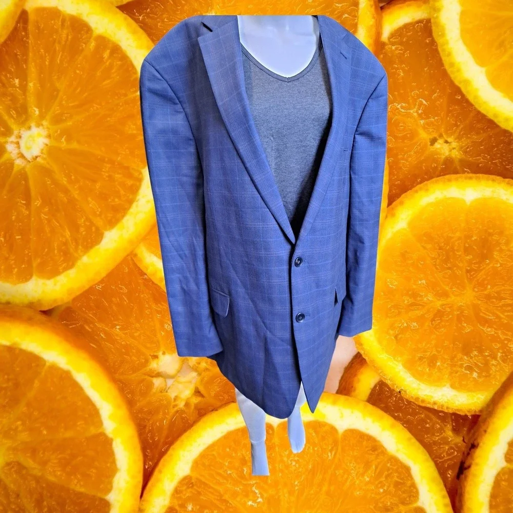 Shaquille O'Neal‎ Blazer Sport Coat Plaid Modern Fit Jacket XLG